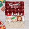 Couverture personnalisée - Famille festive