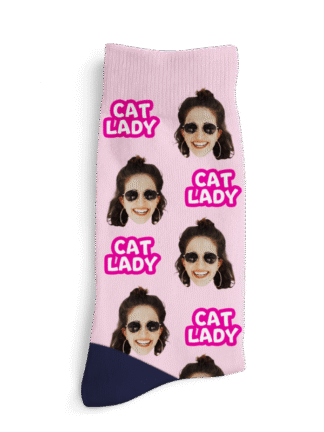 Chaussettes personnalisées - Femme à chats