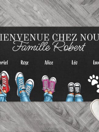Paillasson personnalisé - Chaussures de famille