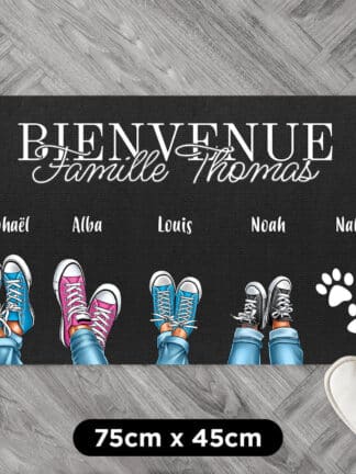 Paillasson personnalisé - Chaussures de famille