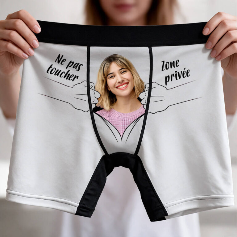 Boxer personnalisé avec photo (Le cadeau ultime!)