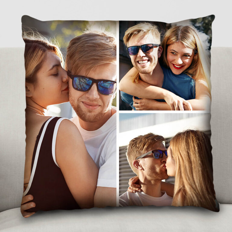 Coussin montage photo personnalisé