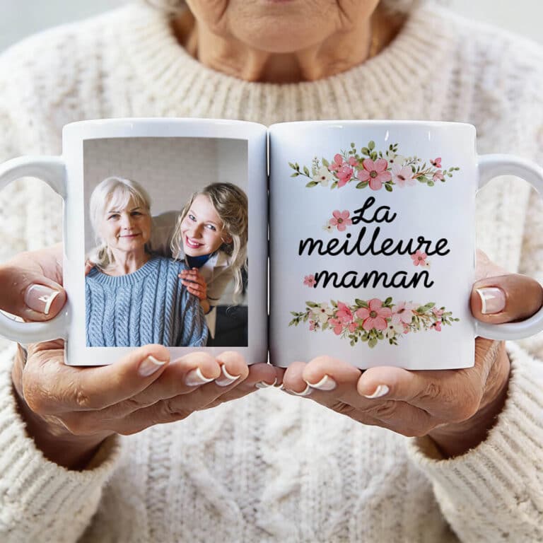 Mug Personnalisé – "La Meilleure Mamie" (Avec Photo)