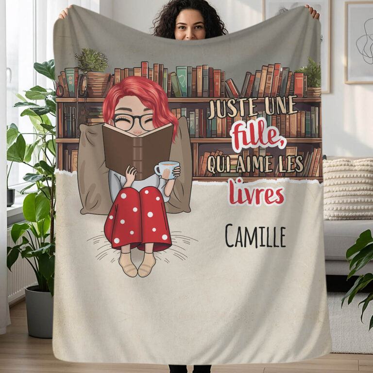 Couverture personnalisée pour les amoureux des livres