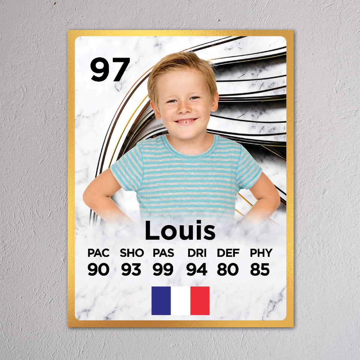 Plaque personnalisée - Joueur de football