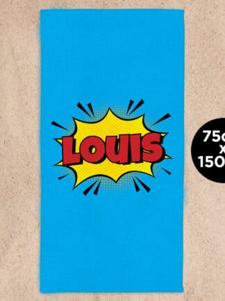 Serviette de Plage Personnalisée - Nom