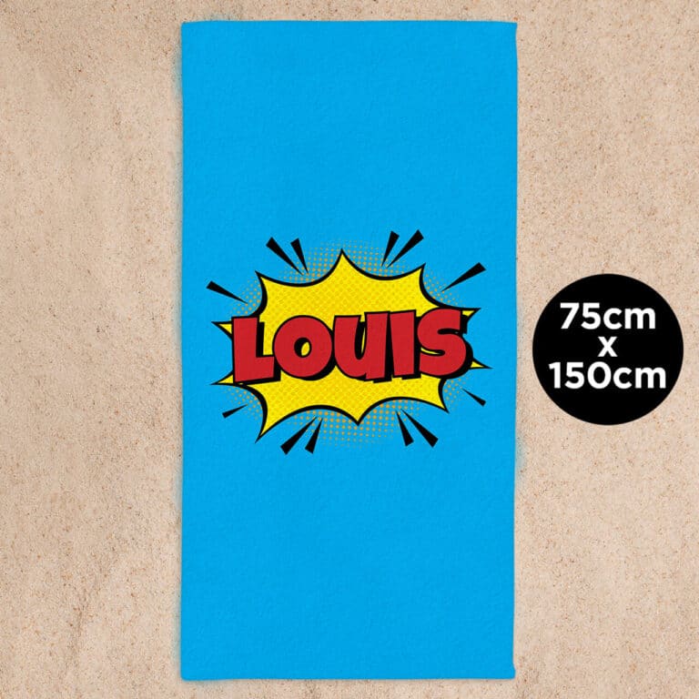 Serviette de Plage Personnalisée - Nom