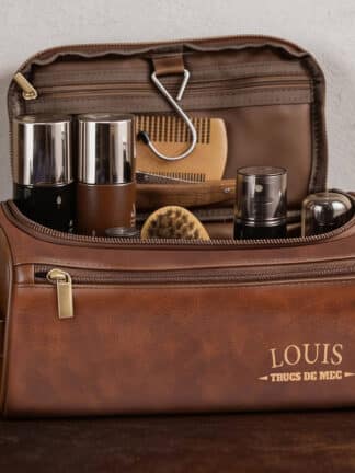 Trousse de toilette homme personnalisée - Nom