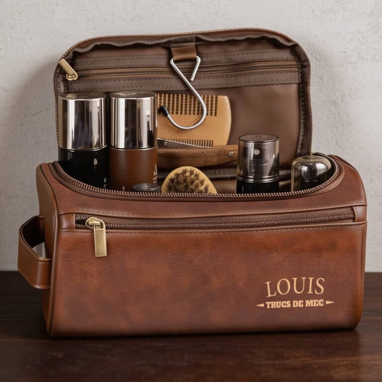 Trousse de toilette homme personnalisée - Nom