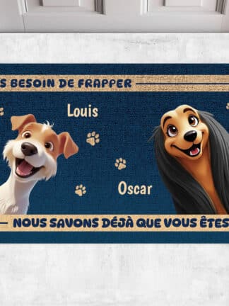Paillasson personnalisé - Pas besoin de frapper