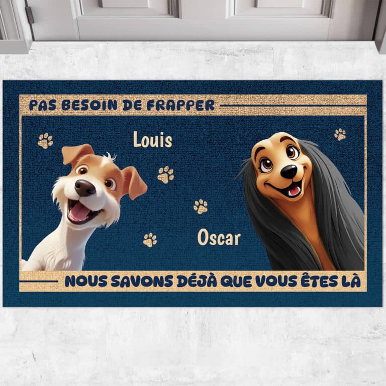 Paillasson personnalisé - Pas besoin de frapper