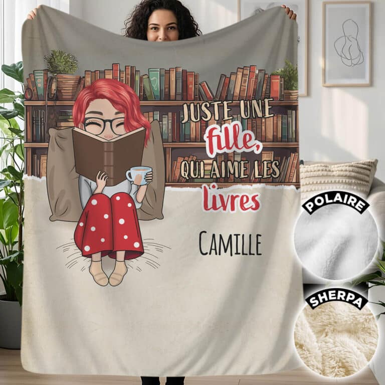 Couverture personnalisée pour les amoureux des livres