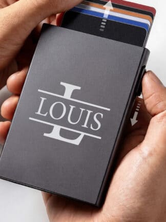 Porte-cartes personnalisé en aluminium